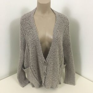 Free People Tan Chunky Cardigan size XSmall